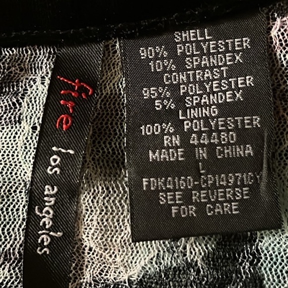 Fire Los Angeles, Cowl Neckline, Long Sleeves, Art Dress, Multi, Large - Picture 5 of 7